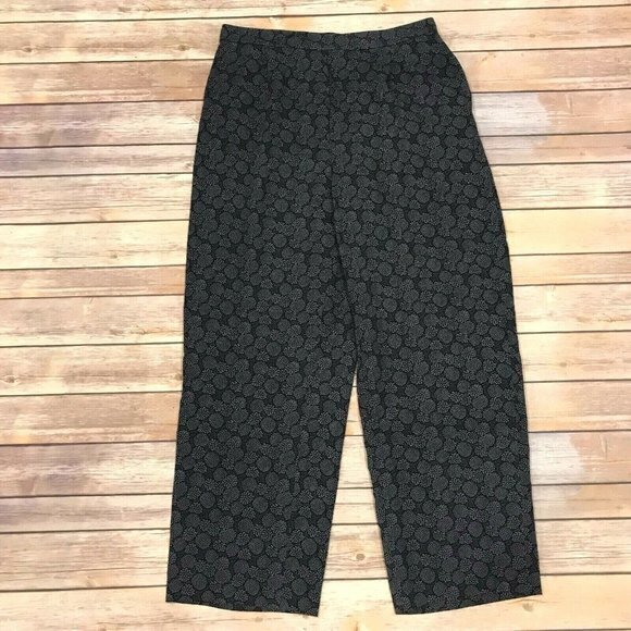 Vince Floral Silk Lounge Pants Cropped - Picture 1 of 11